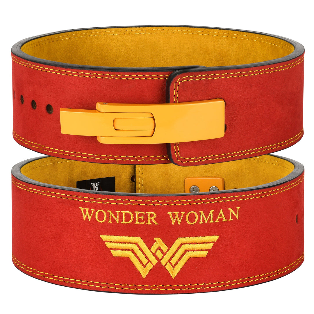 Full Grain Leather Wonder Women Weightlifting Lever Belt
