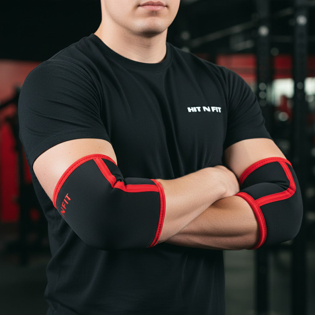 7mm Premium SBR Neoprene Elbow Sleeves V1 — Hit n Fit | SHOP NOW 7mm Premium SBR Neoprene Elbow Sleeves V1 — Hit n Fit | SHOP NOW