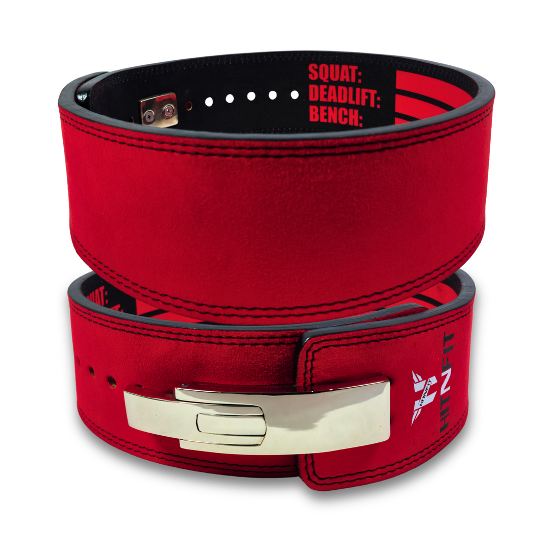 Premium Quality Lever Belt Red