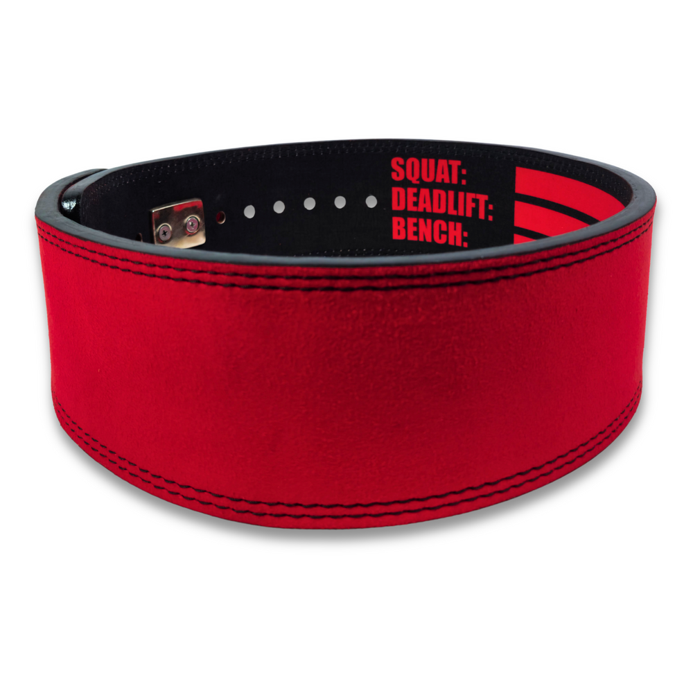 Red Color Premium Lever Belt