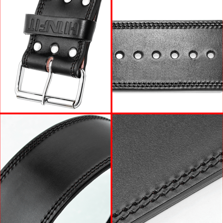 7mm Full Grain Vegetable-Tanned Leather Powerlifting Belt (Single Prong)