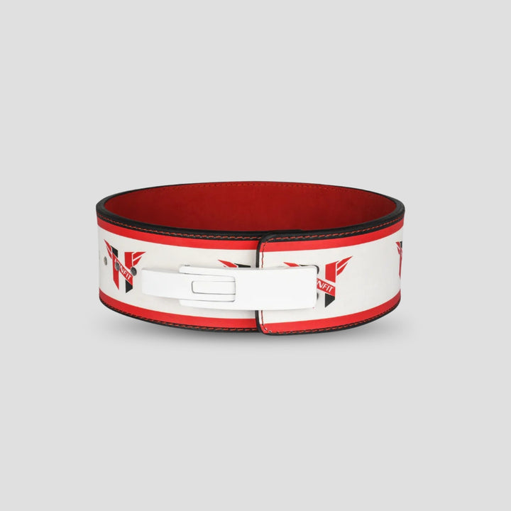 Red &amp; White Lever belt