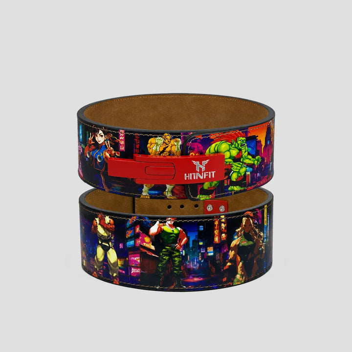 10mm Leather Lever Belt (Street Fighter Design)