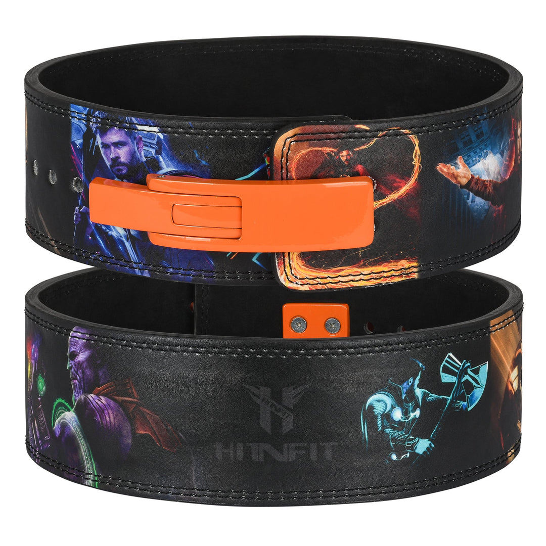 10mm Lever Belt (Avengers Superhero Theme) Orange Colour Buckle