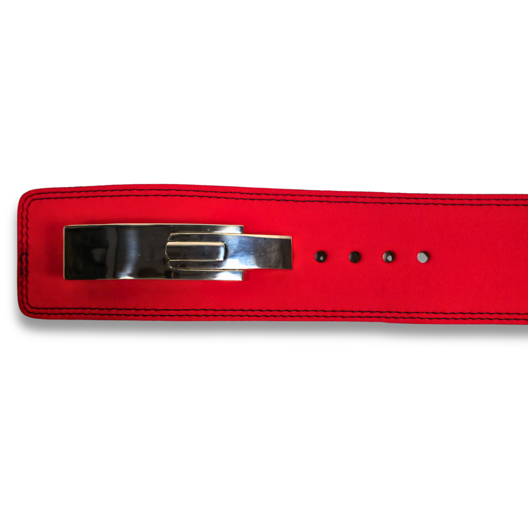 10mm Premium Lever Belt (Red/Black)