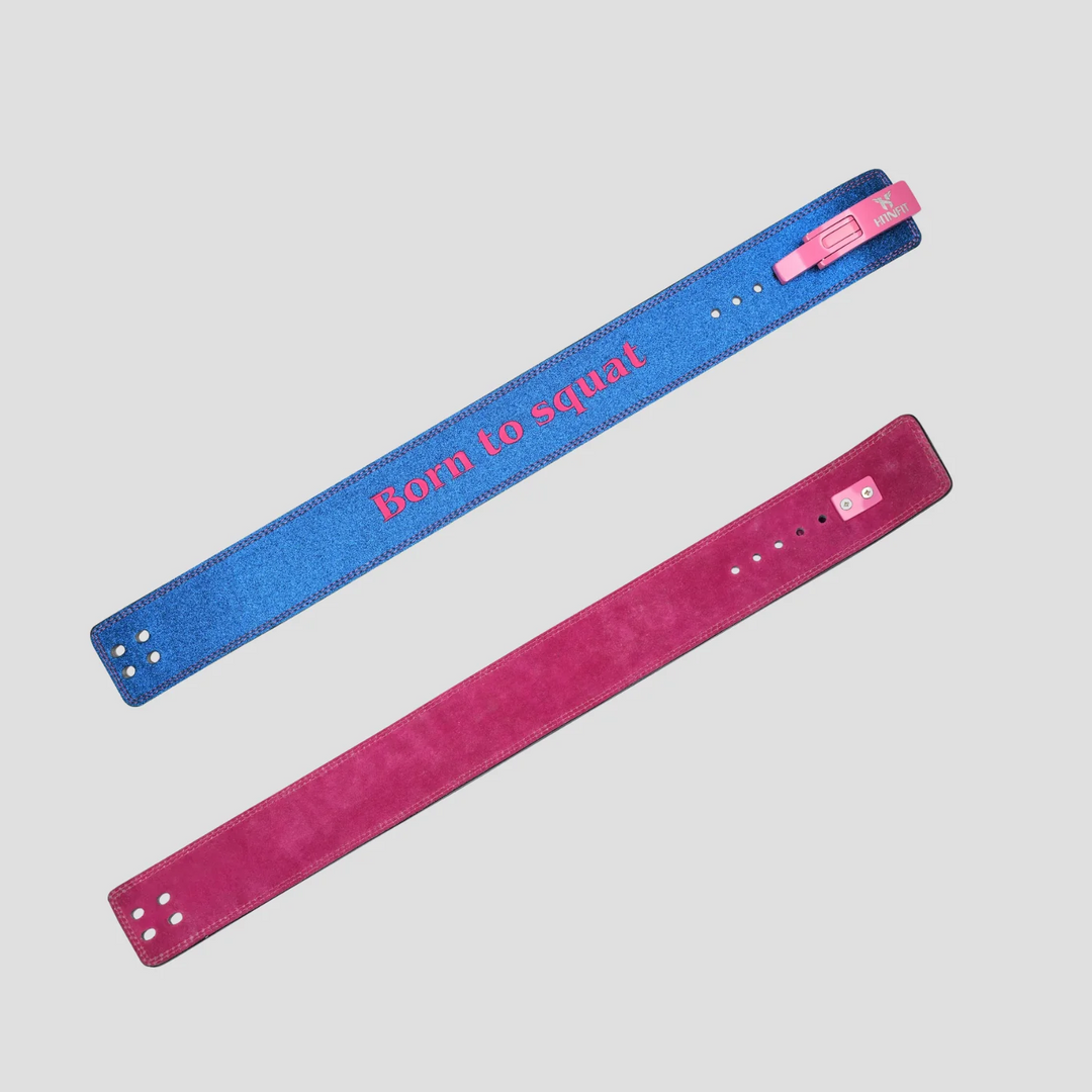10mm Sparkle Blue Lever Belt