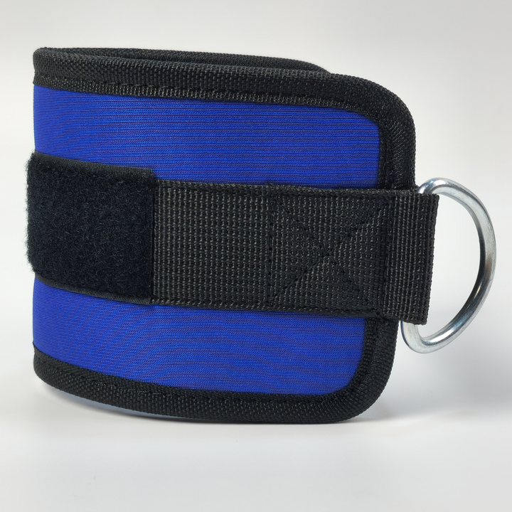 Unisex Cable Machine Ankle Straps (Blue/Black)