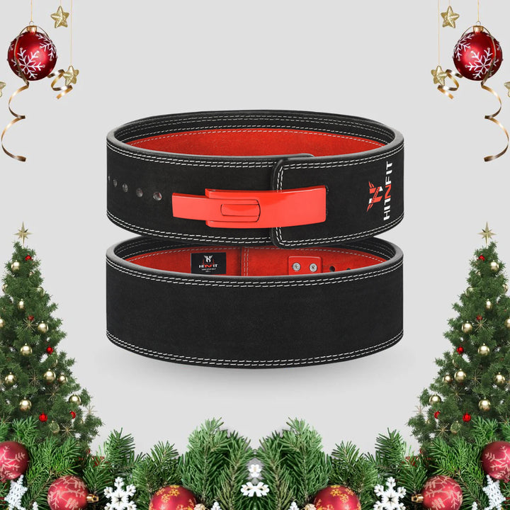 10mm Lever Belt (Black/Red - Double Tone)