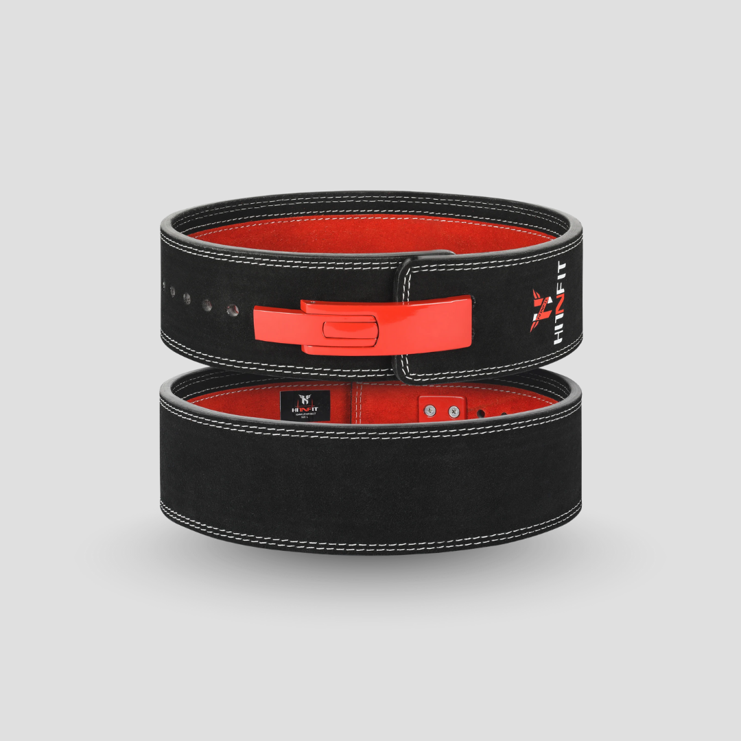 10mm Lever Belt (Black/Red - Double Tone)