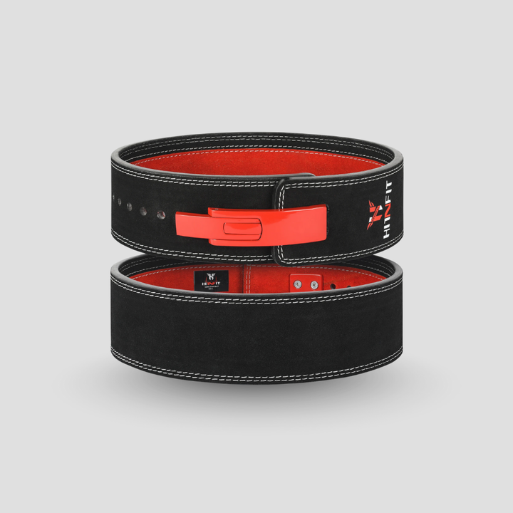 10mm Lever Belt (Black/Red - Double Tone)