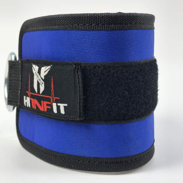 Unisex Cable Machine Ankle Straps (Blue/Black)