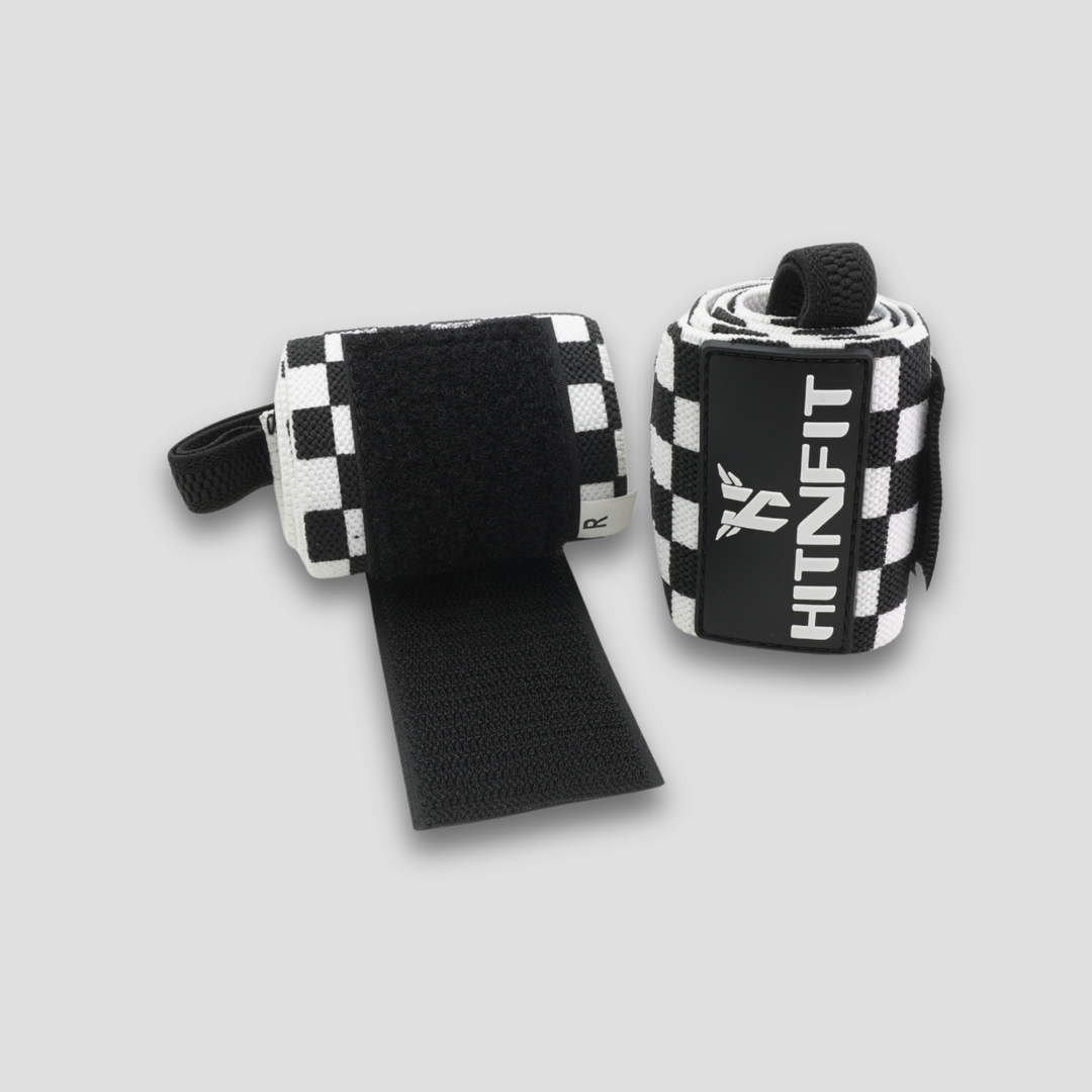 Weightlifting Wrist Wraps 18" (Medium - Checkered)