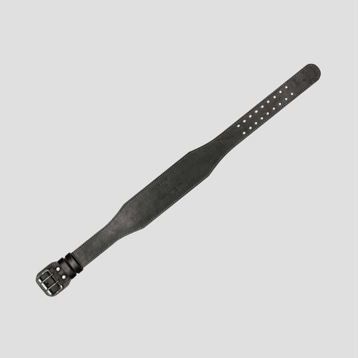 Classic Weight Lifting Leather Belt (10cm Wide - Black)
