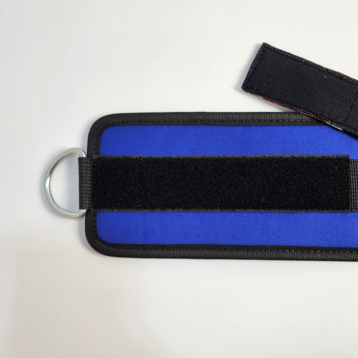 Unisex Cable Machine Ankle Straps (Blue/Black)