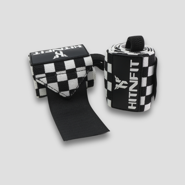 Weightlifting Wrist Wraps 18" (Medium - Checkered)