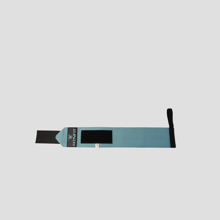 Weightlifting Wrist Wraps 18" (Heavy - Aqua)