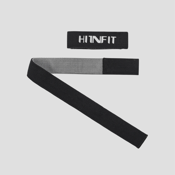 Dual-Ply Cotton Lifting Straps (Black/Gray - 24")