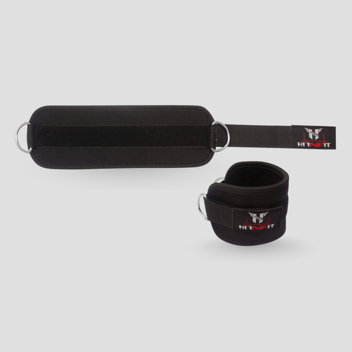 Unisex Ankle Straps For Cable Machine Attachment (Pair)