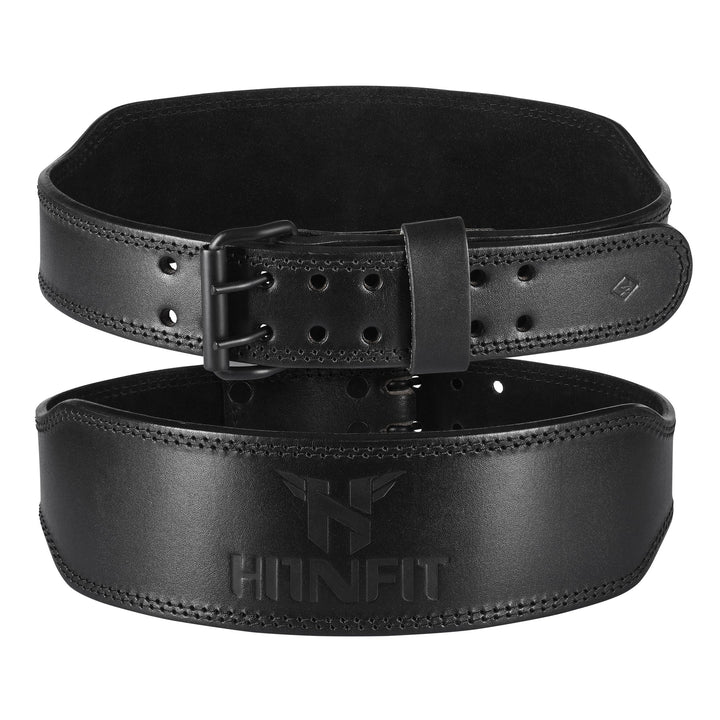 Black Leather Weightlifting Belt