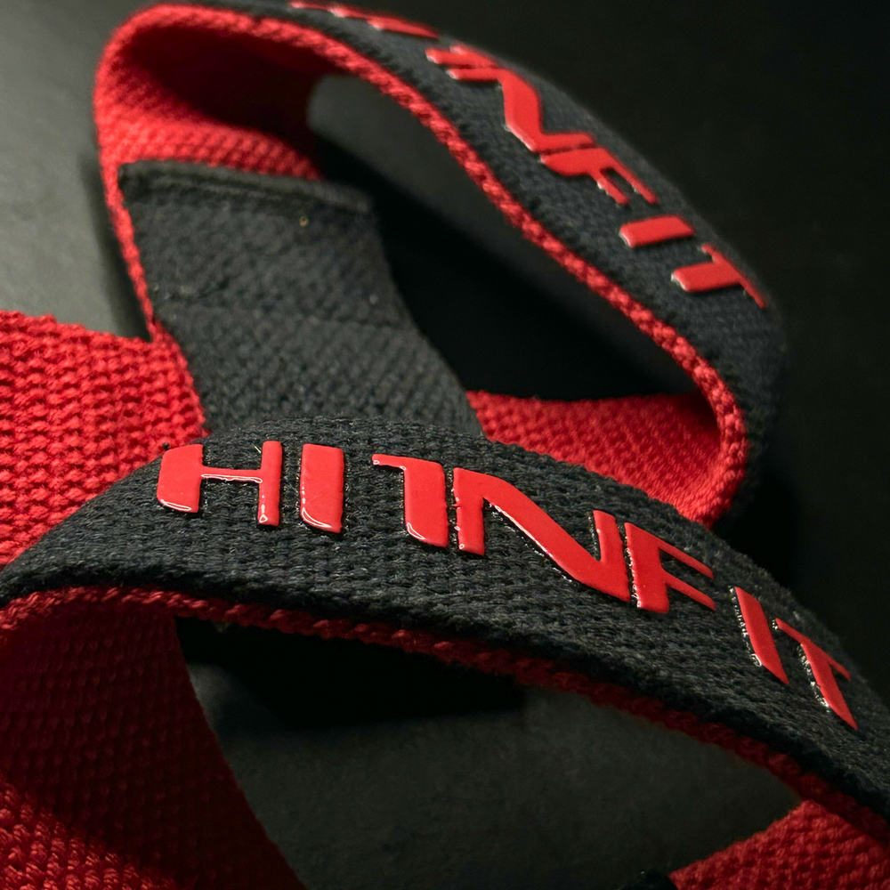 Black & Red Lifting Straps 