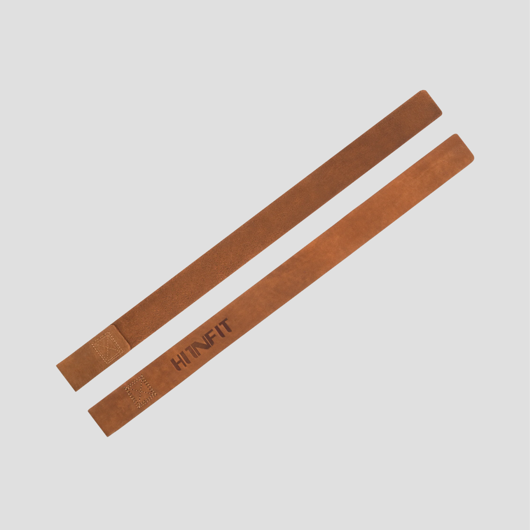 Brown Leather Lifting Straps (Tan Brown - 24")