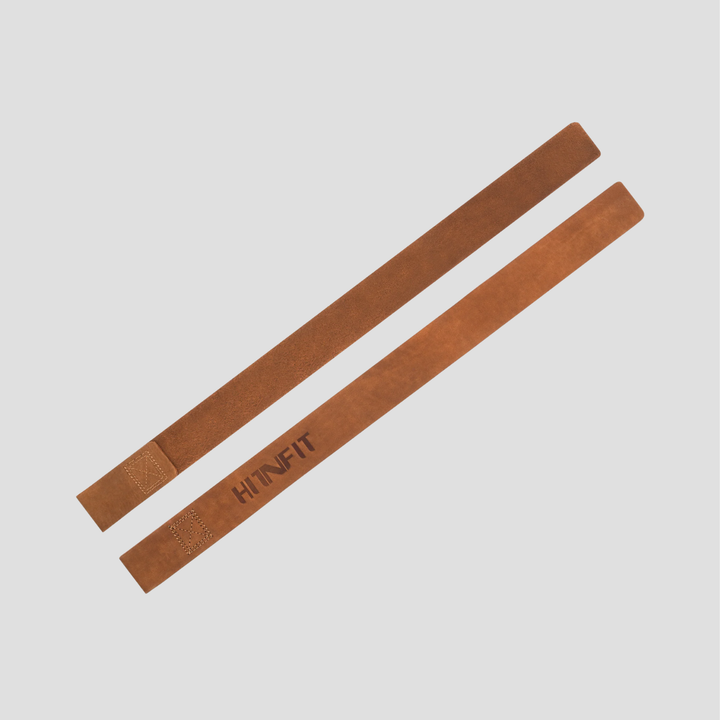Brown Leather Lifting Straps (Tan Brown - 24")