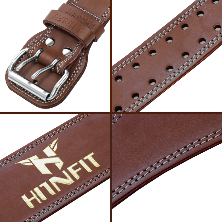 Classic Weightlifting Leather Belt (Brown)