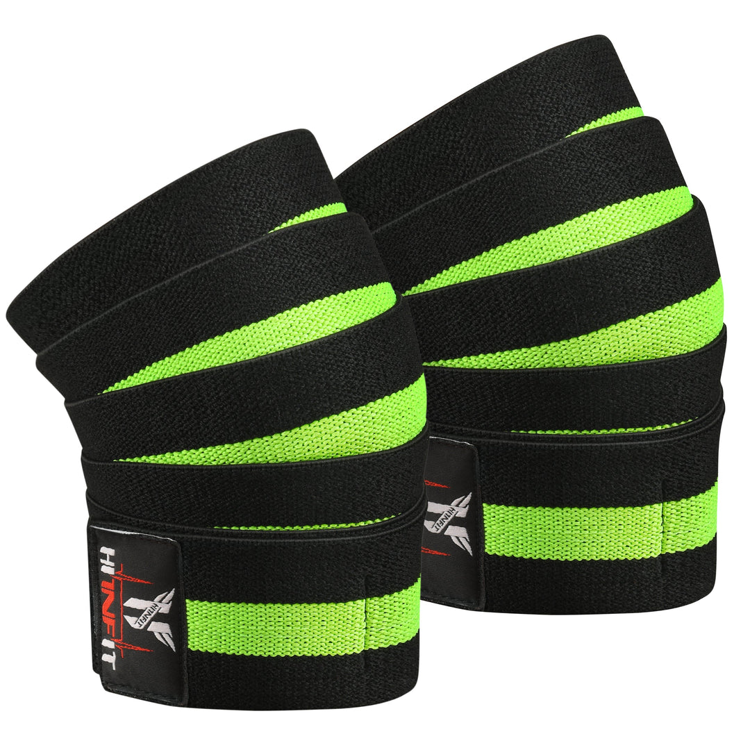 Heavy Duty Knee Wraps Green Colour