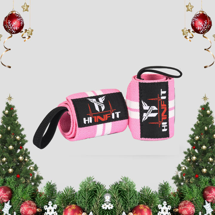 Ultra Heavy Duty Weightlifting Wrist Wraps - 18" (Pink)