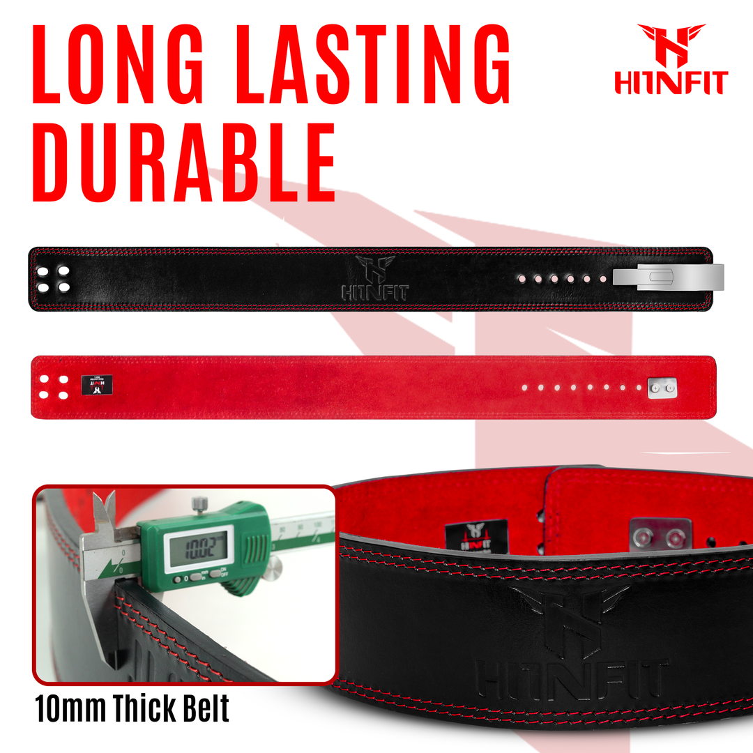 Powerlifting Belt (Double Tone - Black/Red)