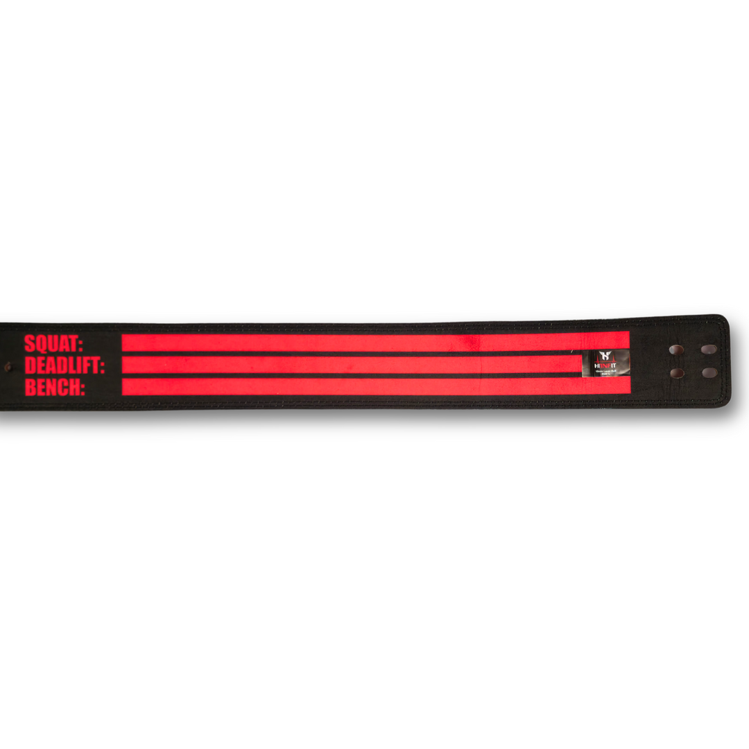 Premium Leather Lever Belt (Red)