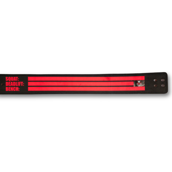 Premium Leather Lever Belt (Red)