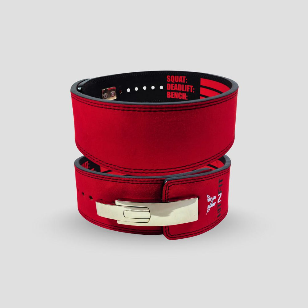Premium Quality Lever Belt Red