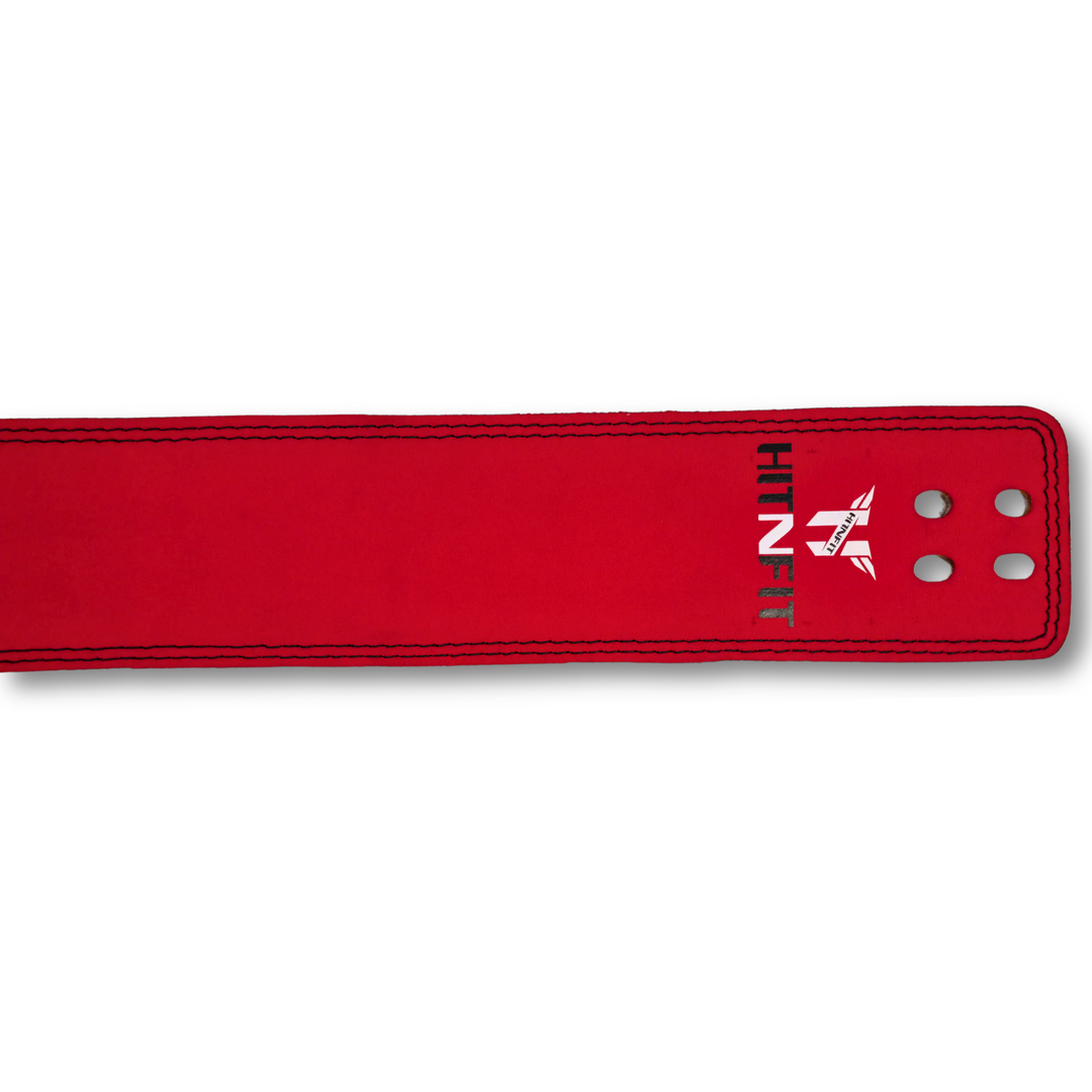 Premium Red Lever Weightlifting Belt