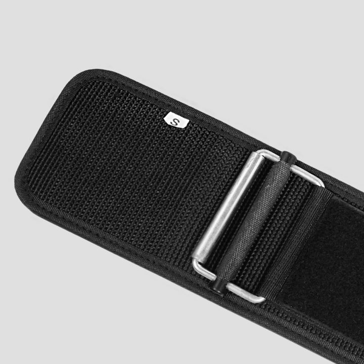Quick Lock Weightlifting Belt (Nylon/Neoprene) Black Colour