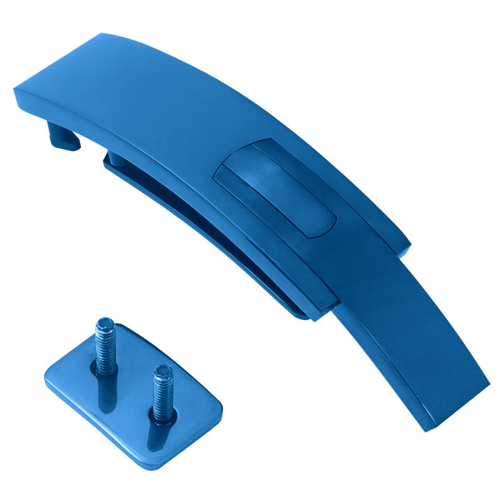 Titanium Blue Stainless Steel Lever Buckle