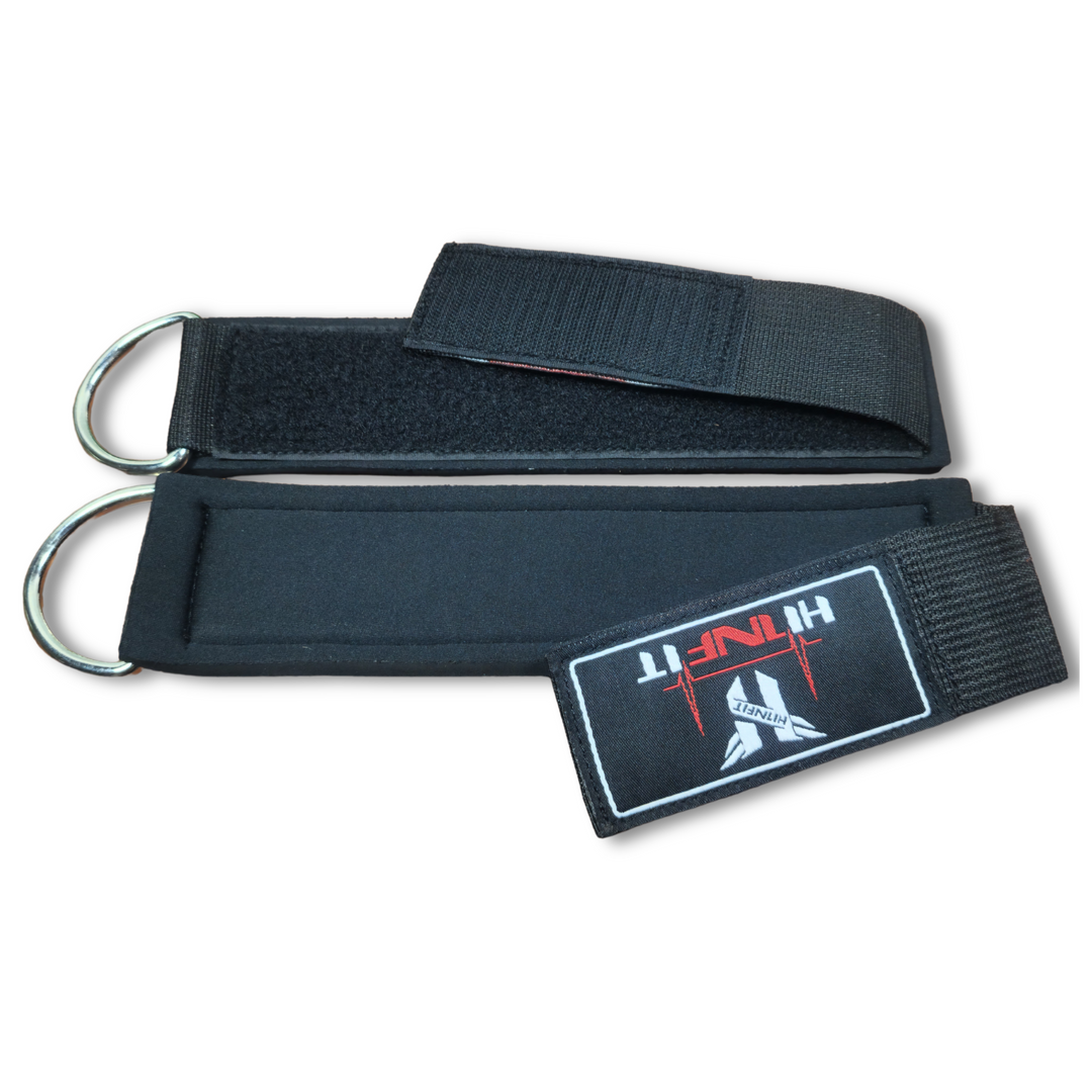 Unisex Neoprene Ankle Straps V2 (Black Colour - Pair)